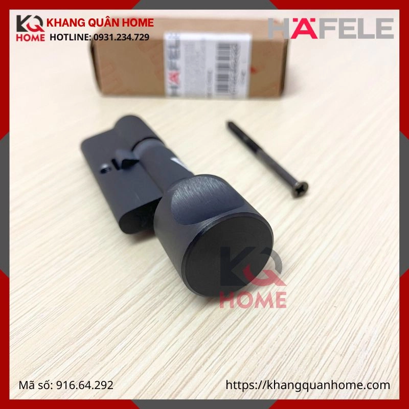 RUỘT KHÓA WC MÀU ĐEN DÀI 66MM HAFELE 916.64.292