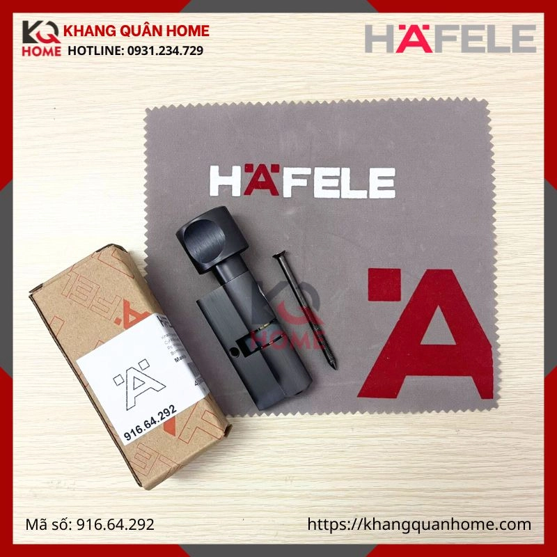 RUỘT KHÓA WC MÀU ĐEN DÀI 66MM HAFELE 916.64.292