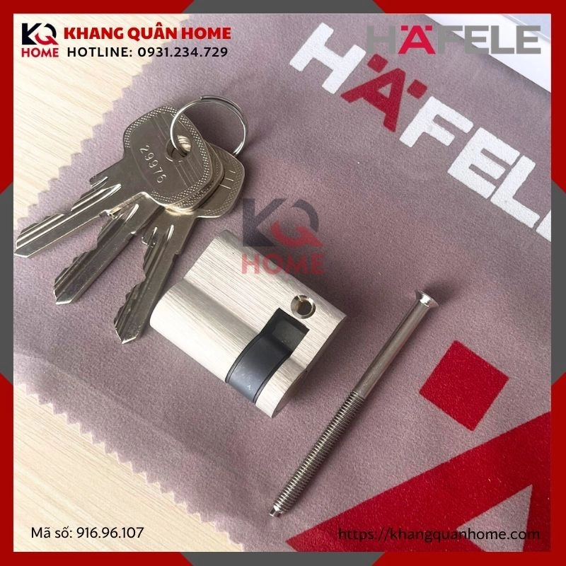 Ruột Khóa 1 Đầu Chìa 40mm Hafele 916.96.107