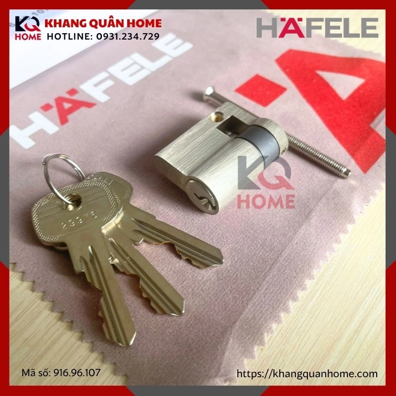 Ruột Khóa 1 Đầu Chìa 40mm Hafele 916.96.107