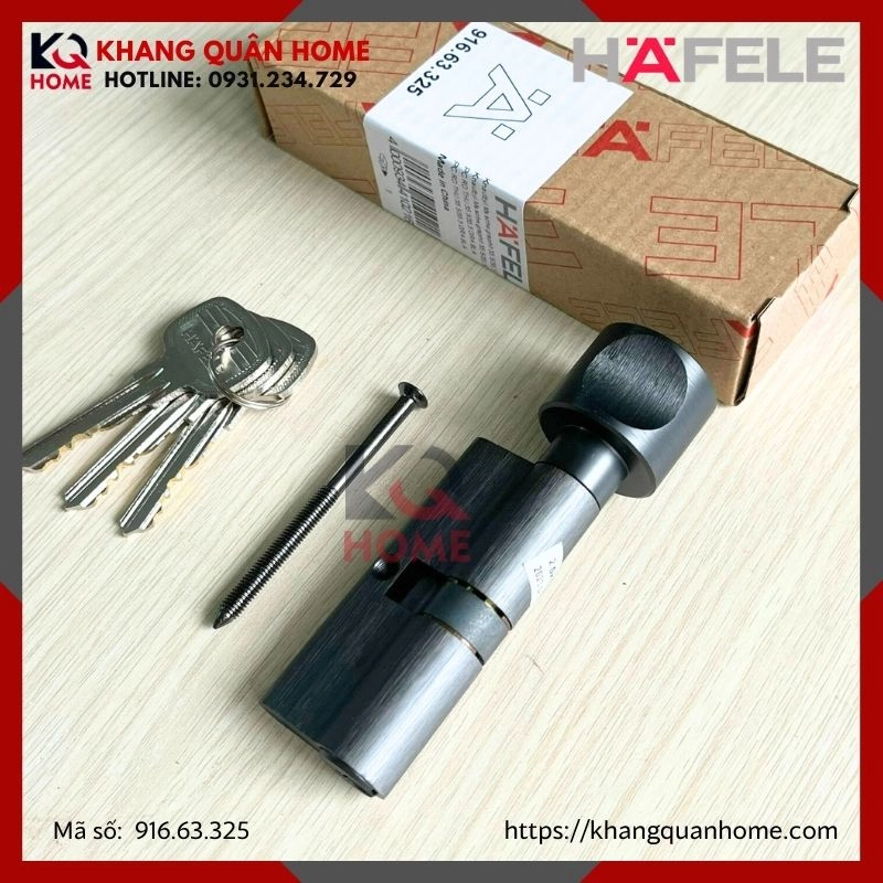 Ruột Khóa 1 Đầu Vặn 1 Đầu Chìa 71mm Hafele 916.63.325