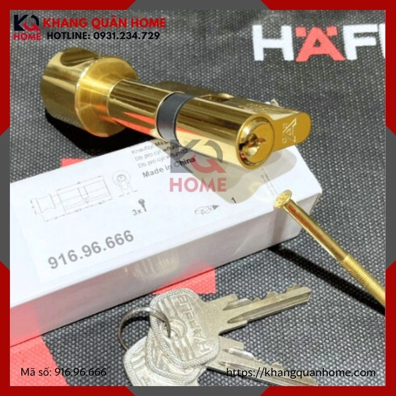 RUỘT KHÓA ĐẦU VẶN ĐẦU CHÌA HAFELE 916.96.666