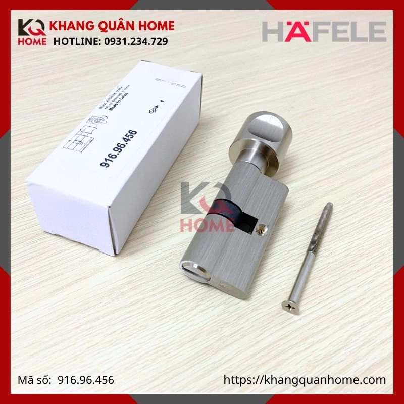 RUỘT KHÓA CỬA NHÀ WC 65MM HAFELE 916.96.456