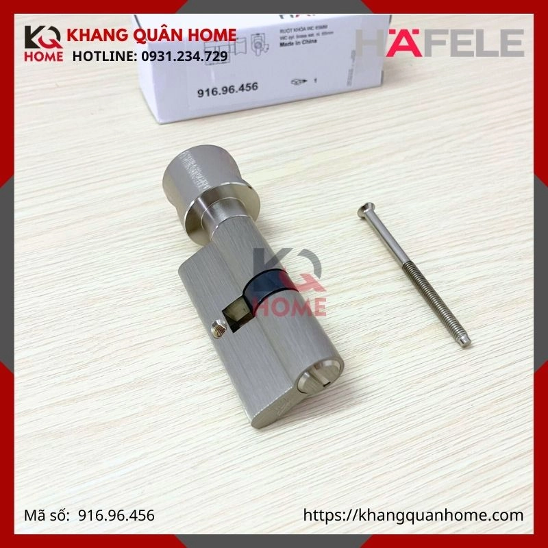 RUỘT KHÓA CỬA NHÀ WC 65MM HAFELE 916.96.456