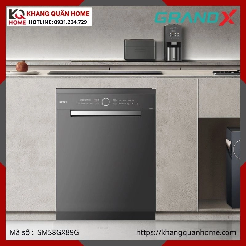 MÁY RỬA BÁT GRANDX SMS8GX89G