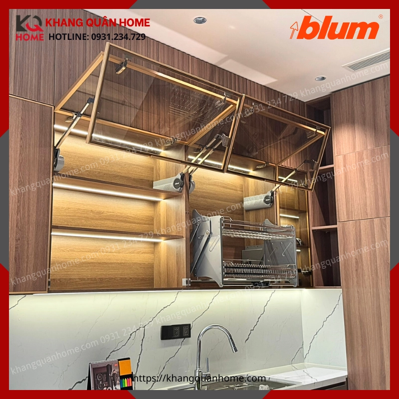 TAY NÂNG BLUM AVENTOS HF ALU CHO KHUNG NHÔM KÍNH