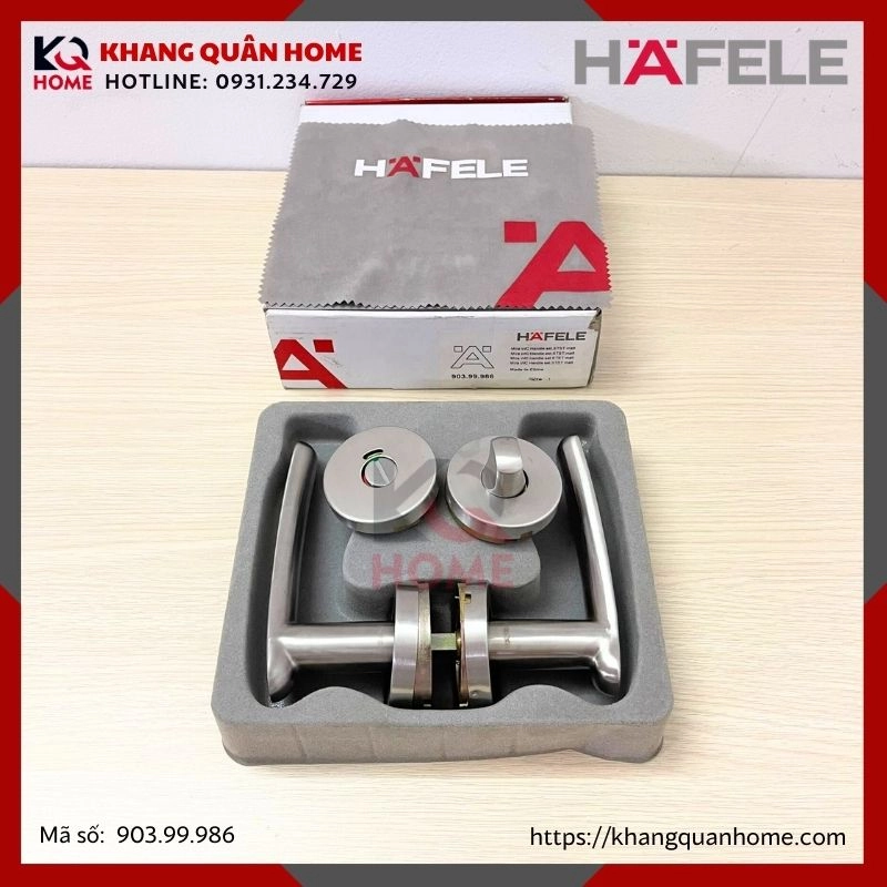Tay Nắm Gạt Có Nắp Che Cửa Vệ Sinh Hafele 903.99.986