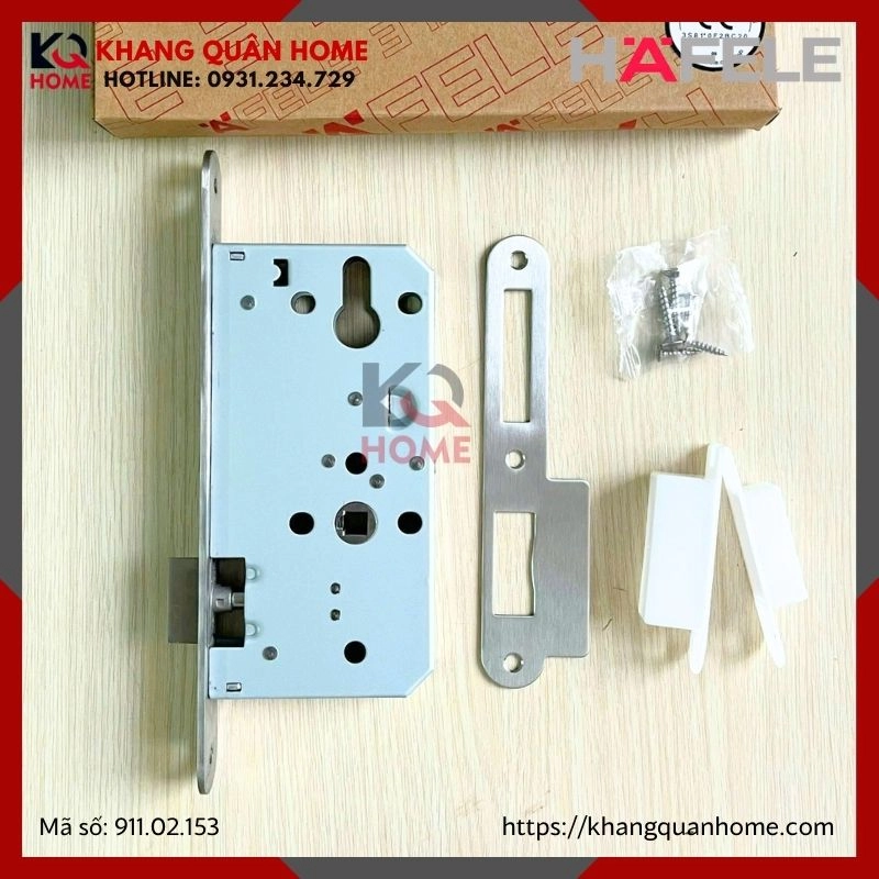 THÂN KHÓA LƯỠI GÀ & CHỐT CHẾT E5572A HAFELE 911.02.153