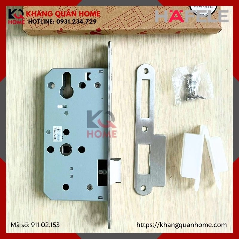 THÂN KHÓA LƯỠI GÀ & CHỐT CHẾT E5572A HAFELE 911.02.153