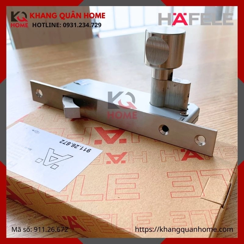 Thân khóa cửa trượt đố nhỏ hafele 911.26.672