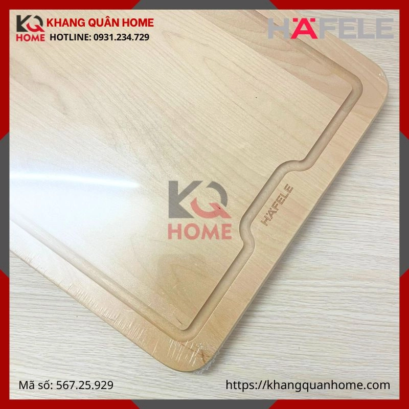 Hình thực tế Thớt gỗ Hafele 420x320x25mm 567.25.929
