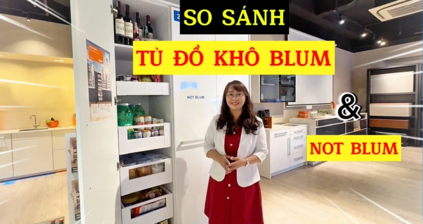  SO SÁNH TỦ ĐỒ KHÔ BLUM VÀ "NOT BLUM"