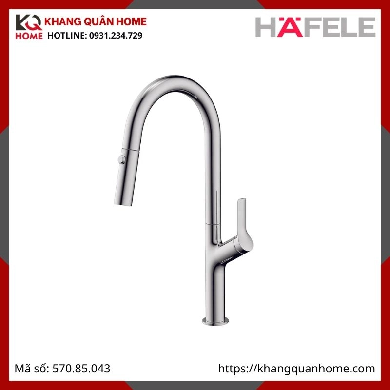 Vòi Rửa Hafele Chrome Bóng HT25-SH1F220 570.85.043