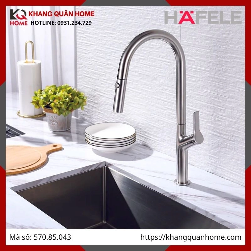 Vòi Rửa Hafele Chrome Bóng HT25-SH1F220 570.85.043