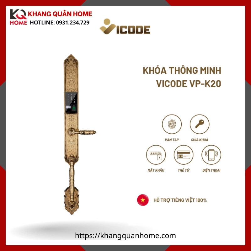 khóa điện tử vicode VP-K20