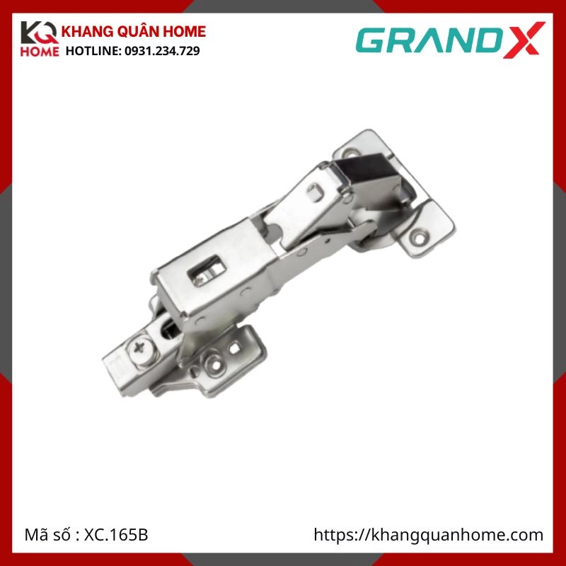 BẢN LỀ GRANDX 165 ĐỘ CONG VỪA XC.165B