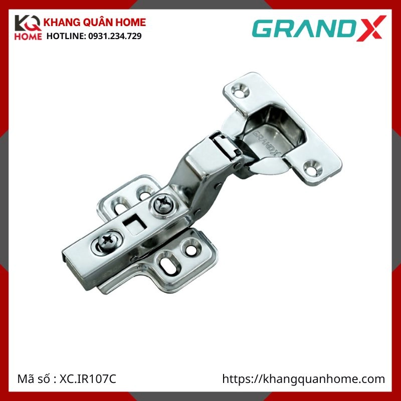 BẢN LỀ THÉP GRANDX CONG NHIỀU XC.IR107C