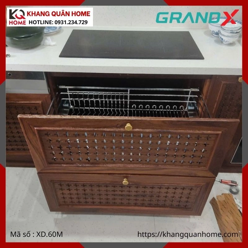 HÌNH THỰC TẾ GIÁ BÁT ĐĨA GRANDX 600MM NAN OVAL XD.60M