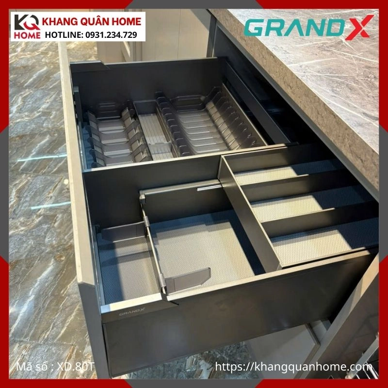 GIÁ BÁT ĐĨA GRANDX 800MM TITANIUM XD.80T