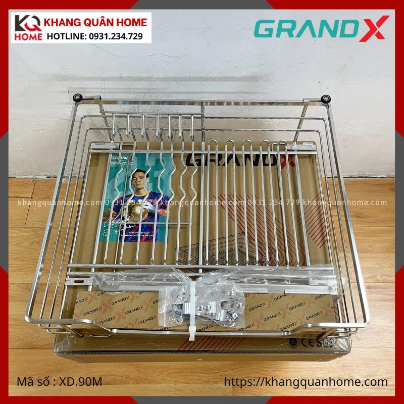 HÌNH THỰC TẾ GIÁ BÁT ĐĨA GRANDX 900MM NAN OVAL XD.90M
