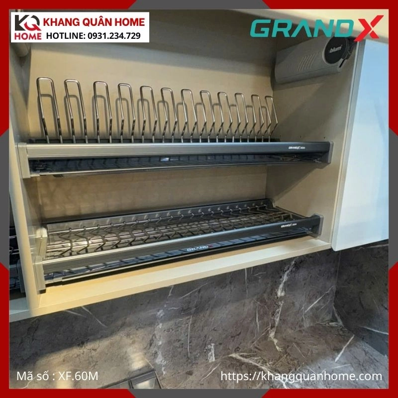 GIÁ BÁT ĐĨA CỐ ĐỊNH GRANDX 600MM NAN OVAL SUS304 XF.60M