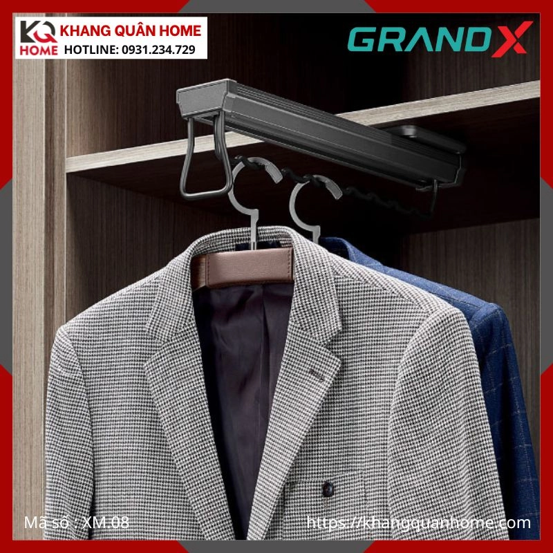 MÓC TREO ÁO DI ĐỘNG GRANDX XM.08
