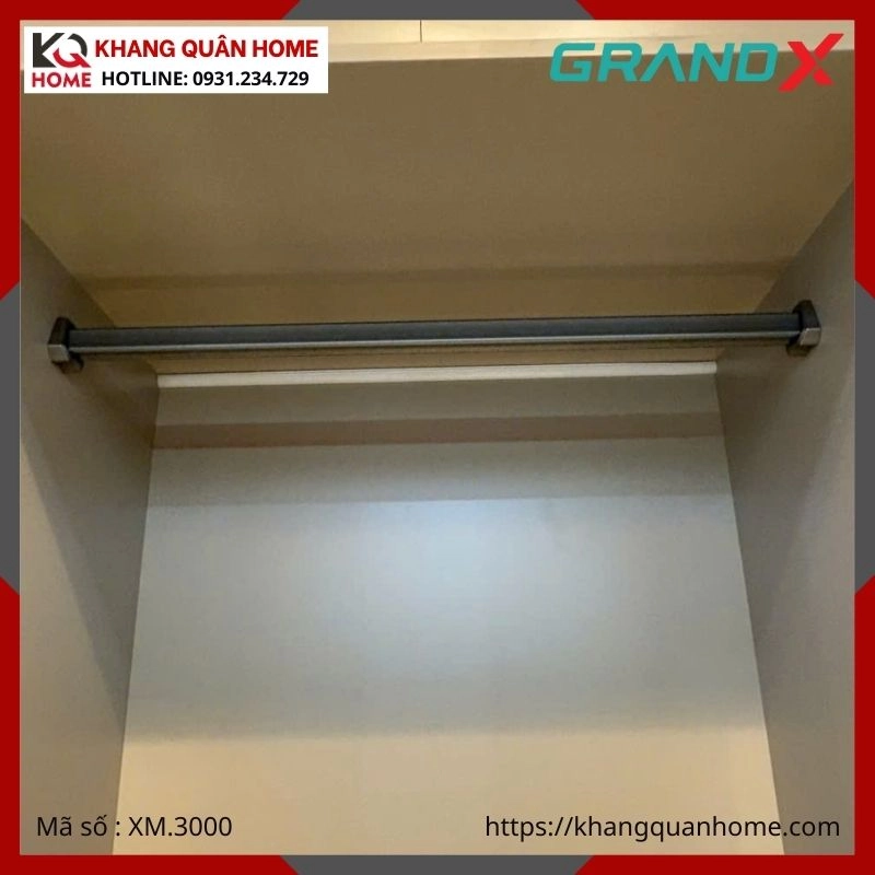 THANH TREO QUẦN ÁO GRANDX 3000MM XM.3000
