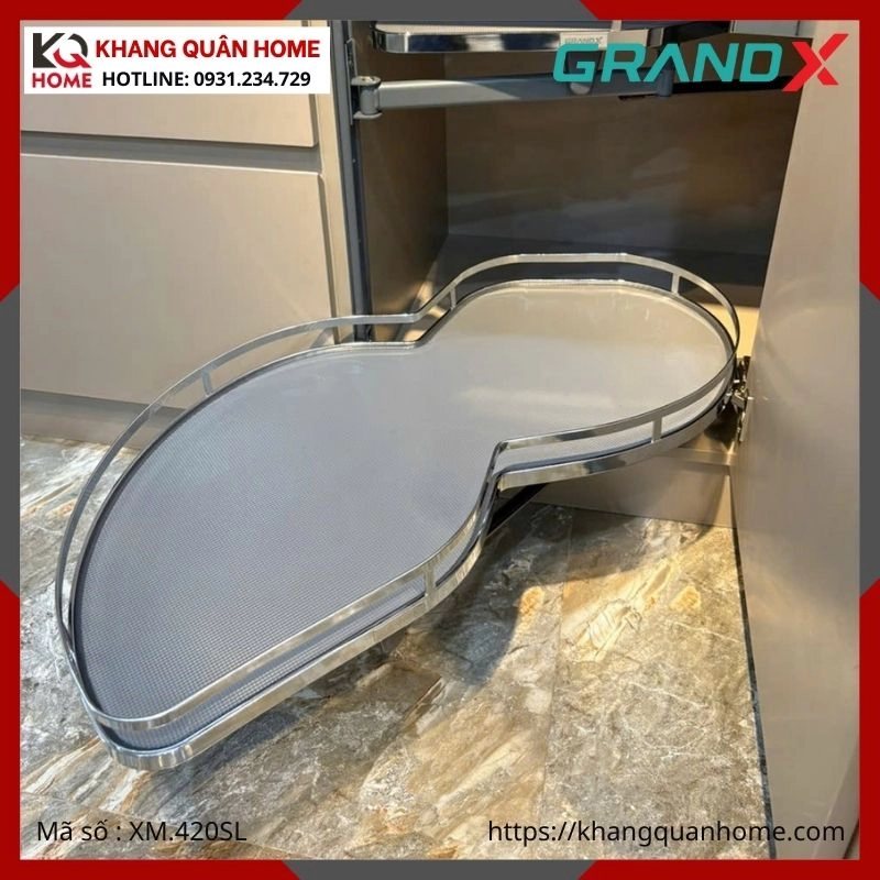  KỆ GÓC LIÊN HOÀN CHIẾC LÁ GRANDX XM.420SL (TRÁI)