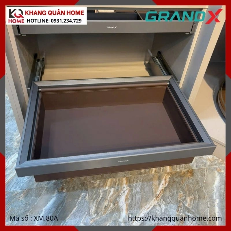 NGĂN ĐỰNG QUẦN ÁO BỌC DA GRANDX R800MM XM.80A