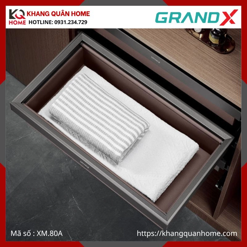 NGĂN ĐỰNG QUẦN ÁO BỌC DA GRANDX R800MM XM.80A