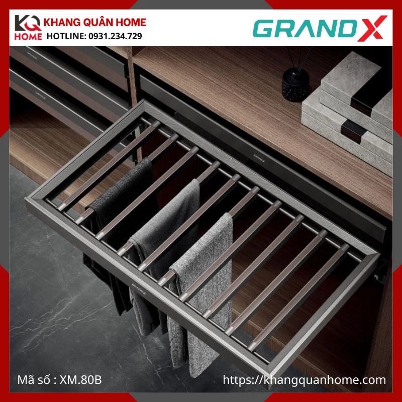GIÁ TREO QUẦN TÂY GRANDX R800MM XM.80B