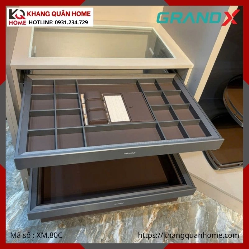 KHAY ĐỰNG TRANG SỨC GRANDX R800MM XM.80C