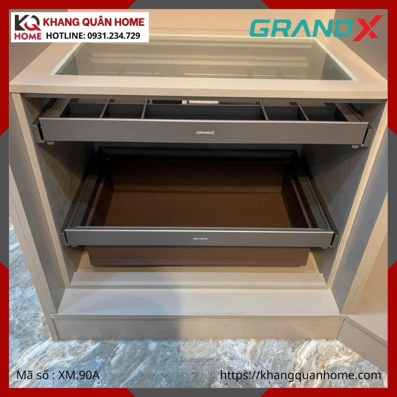 NGĂN ĐỰNG QUẦN ÁO BỌC DA GRANDX R900MM XM.90A