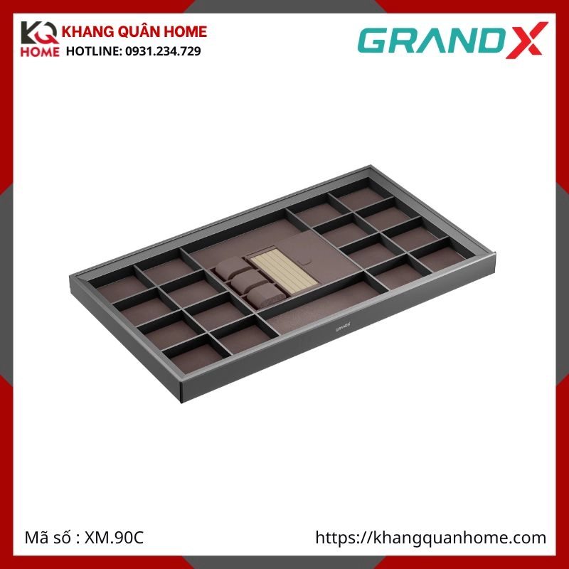 KHAY ĐỰNG TRANG SỨC GRANDX R900MM XM.90C