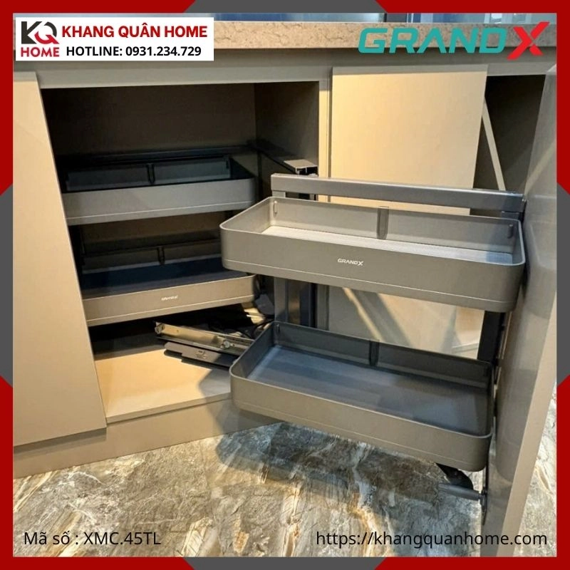 KỆ GÓC LIÊN HOÀN TITANIUM GRANDX XMC.45TL (TRÁI)