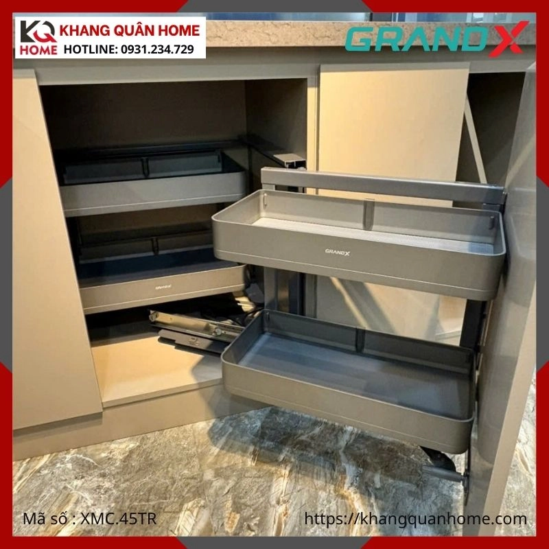 KỆ GÓC LIÊN HOÀN TITANIUM GRANDX XMC.45TR (PHẢI)