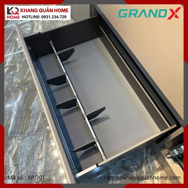 GIÁ XOONG NỒI GRANDX 700MM TITANIUM XP.70T