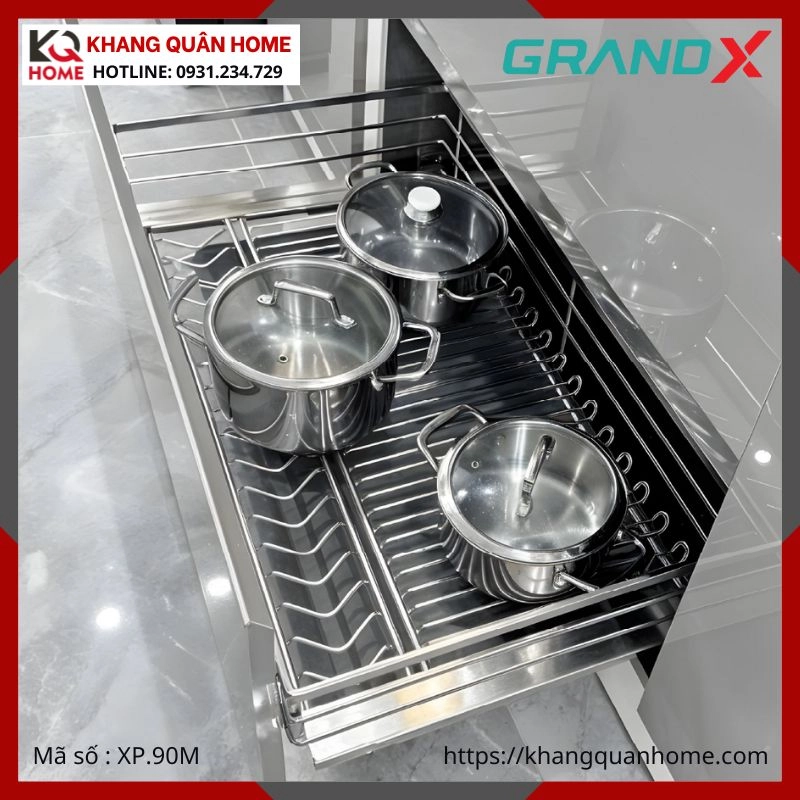 GIÁ XOONG NỒI GRANDX 900MM NAN OVAL XP.90M
