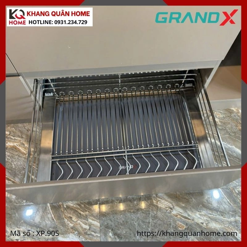 GIÁ XOONG NỒI GRANDX 900MM NAN DẸT XP.90S