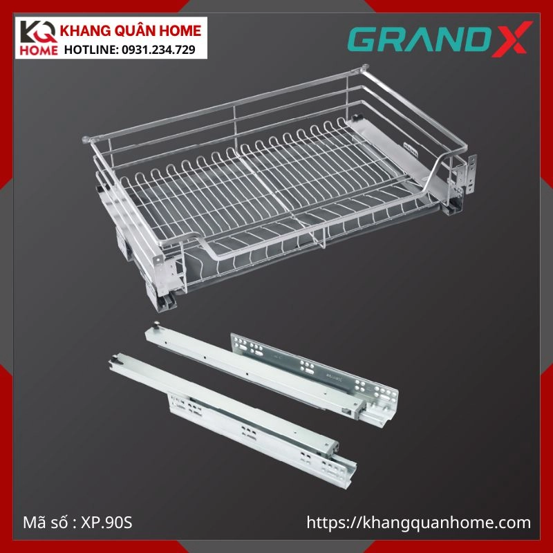 GIÁ XOONG NỒI GRANDX 900MM NAN DẸT XP.90S