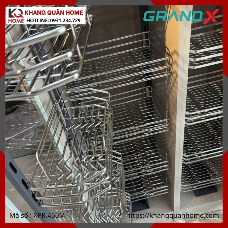 TỦ ĐỒ KHÔ GRANDX CÁNH MỞ NAN OVAL R450MM XPR.450M