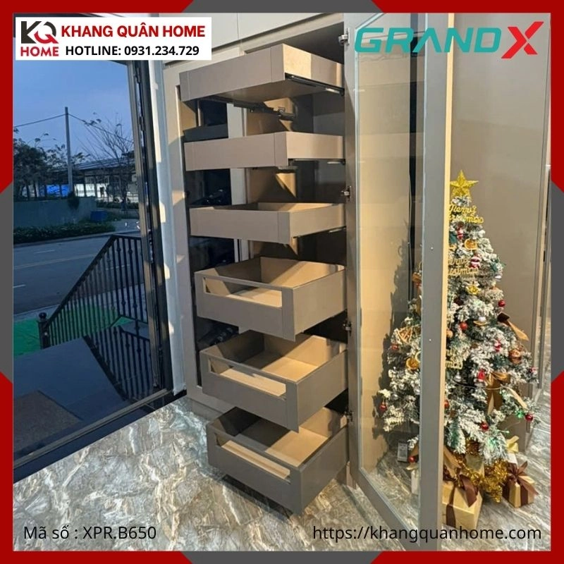 TỦ ĐỒ KHÔ GRANDX  6 TẦNG ĐỘC LẬP R500MM XPR.B650