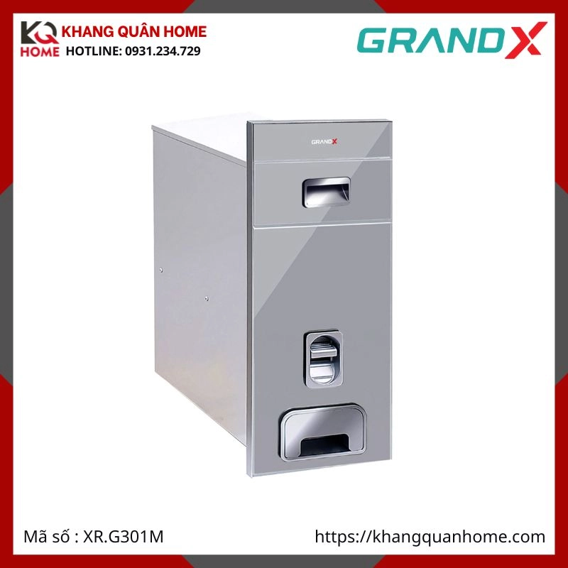 THÙNG GẠO GRANDX KÍNH CƯỜNG LỰC MẶT GƯƠNG XR.G301M