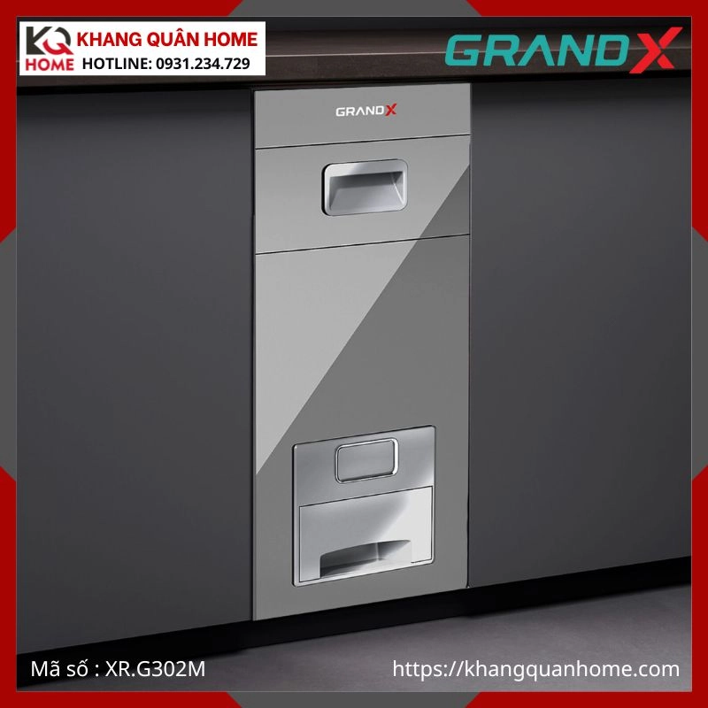 THÙNG GẠO GRANDX MẶT GƯƠNG ÂM TỦ XR.G302M