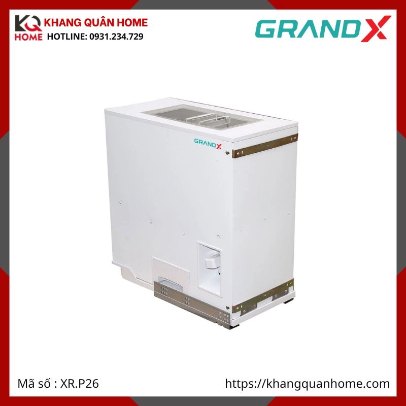 THÙNG GẠO GRANDX ÂM TỦ R300MM XR.P26