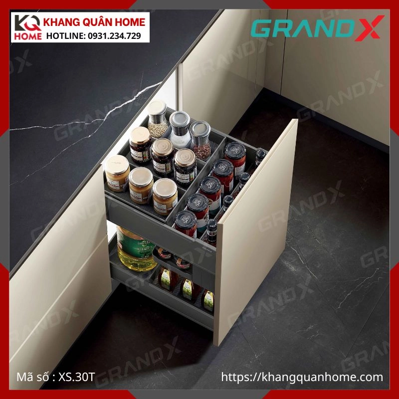 GIÁ GIA VỊ TITANIUM GRANDX 300MM XS.30T