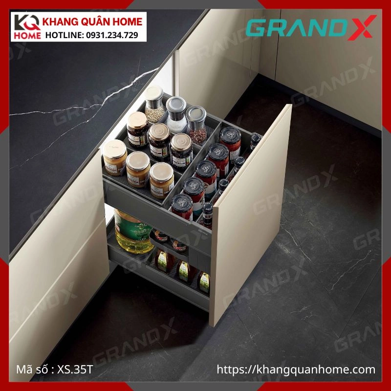 GIÁ GIA VỊ TITANIUM GRANDX 350MM XS.35T