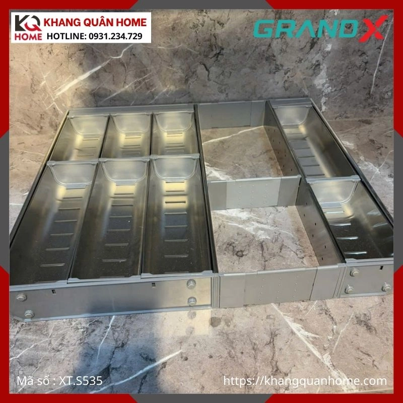 KHAY CHIA MUỖNG NĨA GRANDX INOX304