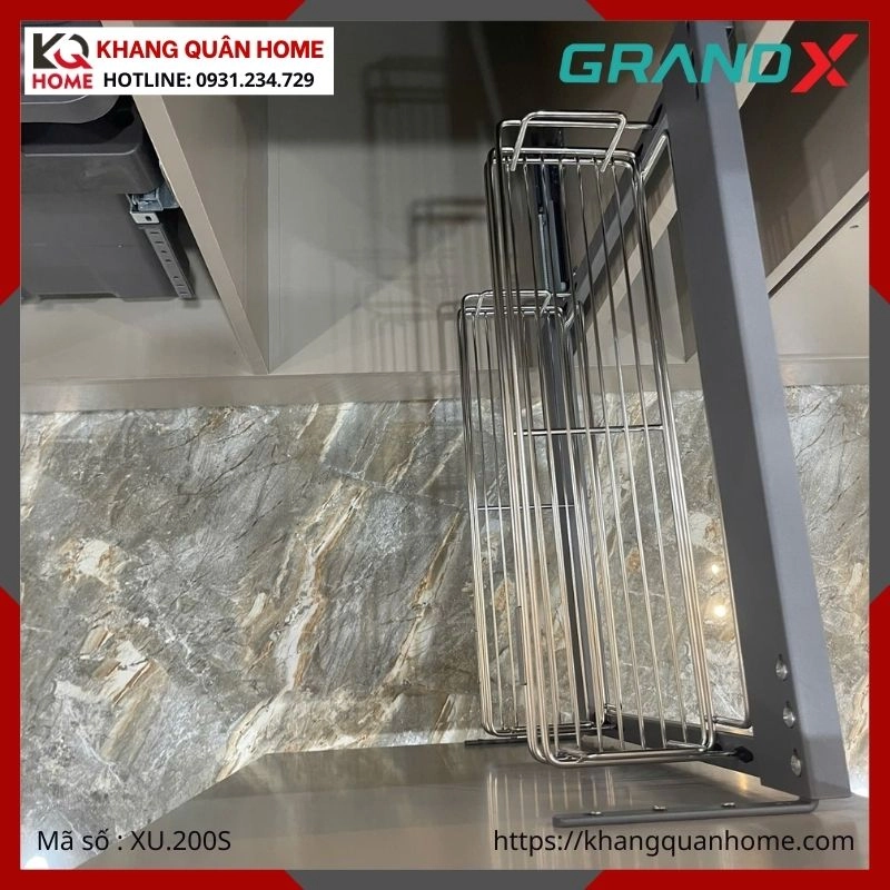 GIÁ ĐỰNG CHẤT TẨY RỬA GRANDX NAN DẸT XU.200S 