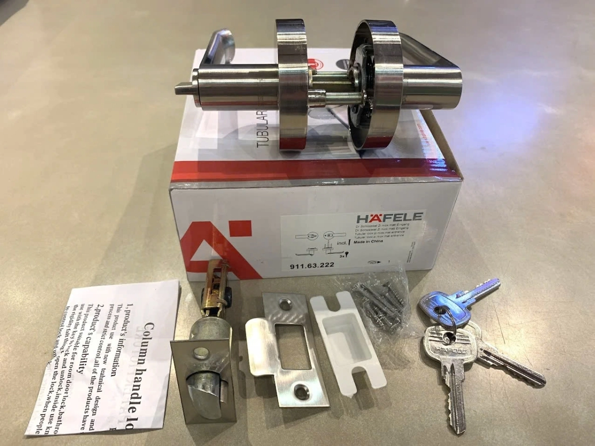  KHÓA TAY NẮM GẠT CỬA PHÒNG HAFELE 911.63.222